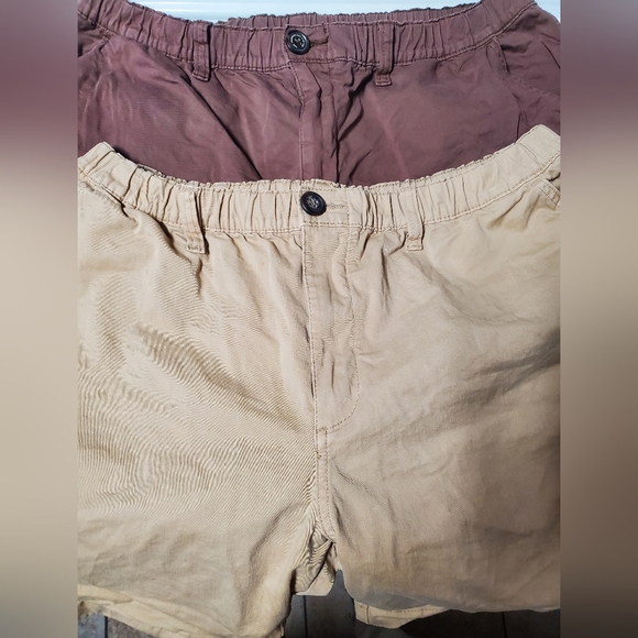 chubbies Other - Chubbies 7' Chino Elastic Waist 2pc Shorts Size XL Tan Brown Preppy TRAVERTINES